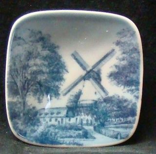 Vintage Small Bing & Grondahl Copenhagen Porcelain Square Plate Made 