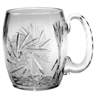 cut crystal beer glass mug pinwheel from canada time left