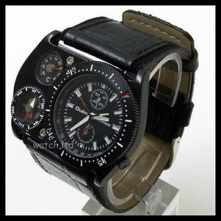   Quartz Military Aircraft Sport Wrist Watches Imitation leather strap