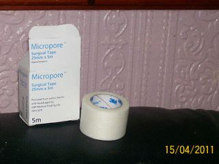 micropore 2 5cm thick medical microporous tape new x1 from