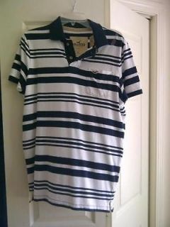 mens hollister polo collared short sleeve shirt xl nwt time
