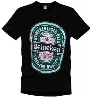 men s heineken beer black t shirt size m new