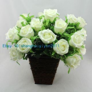   Artificial Flower Silk Rose Wedding Bouquet Home Decoration F72