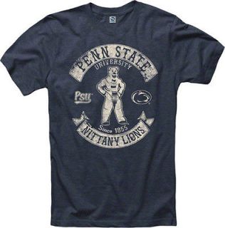 Penn State Nittany Lions Heathered Navy Rockers Ring Spun T Shirt