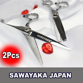 2Pcs SAWAYAKA SHEARS SCISSORS(CUTTI​NG+THINNING+CA​SE) Worldwide 