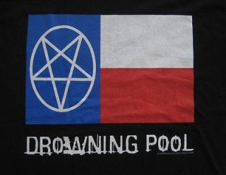 Drowning Pool 2002 Concert Tour Shirt (Large) Texas Flag Art