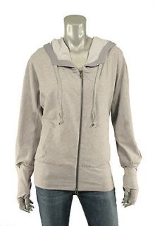 adidas stella mccartney grey studio hoodie jacket new $ 160