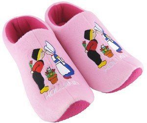 Holland Clogs Dutch kids slippers houseshoes pink kiss klompen 16 to 