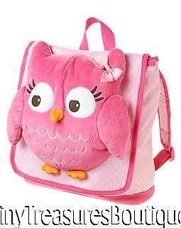 nwt gymboree girls pink owl plush backpack new  22 49 buy 