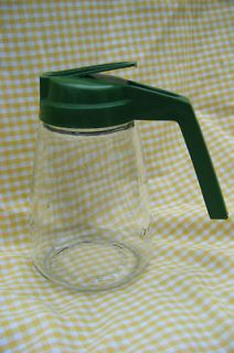   FEDERAL HOUSE WARE Small Glass Syrup Pitcher Dispenser Kitchen Table B