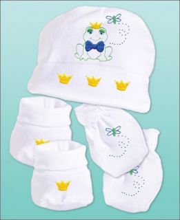 Tobin Embroidery kit Infant Size Take Me Home Set ~ FROG Sale #21916