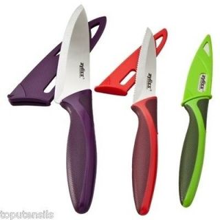   Knife Set with Non slip Handle & Sheaths Stainless Knives (31386