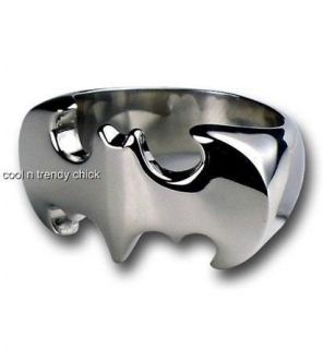 solid stainless steel batman die cut symbol ring more options