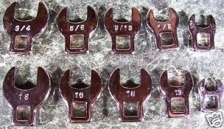10pc 3/8 Dr CROW FOOT WRENCH SET SAE Metric NEW socket