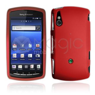 For Sony Experia Play R800i New Hard Cover Two Pieces Case Red