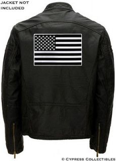 BLACK AMERICAN FLAG embroidered BIKER VEST PATCH big 11 INCH iron on 
