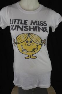 Junk Food Juniors SMALL Little Miss Sunshine White SS T shirt Stains