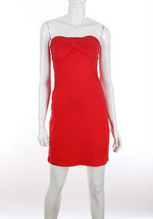 Victorias Secret Twist front Strapless Bra Top Dress Medium Red Party 