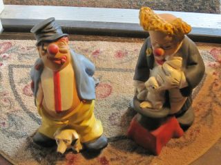   Clown Figure/Figurin​es from UNIVERSAL STATUARY CORP. 1980 #687/688