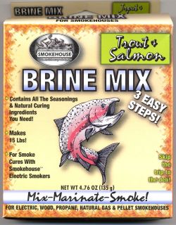   Trout & Salmon Brine Mix Seasoning 15 Lbs Smoked Fish in 3 Easy Steps