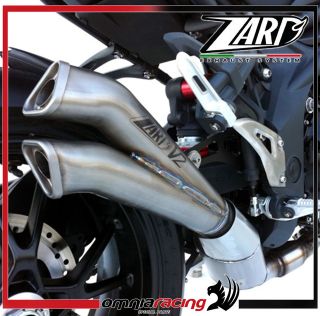 Zard V2 Street Legal Exhaust Titanium Muffler Triumph Speed Triple 