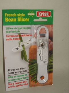 New Krisk French Style Plastic Runner Bean Slicer And Stringer