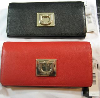   LEATHER CLUTCH WALLET  ASSORTED COLORS  SUGG. RETAIL $95 NEW