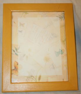 MESSAGE BOARD GOLD FRAME BUTTERFLIES DRY ERASE BOARD MADE IN USA 