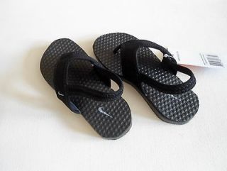 Nike Little Celso Thong Flip Flops Black Sandals Shoes Boys Size 