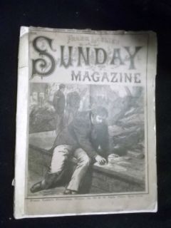 February 1880 FRANK LESLIES SUNDAY MAGAZINE Christian Stories Woodcut 