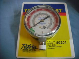 ammonia gauge high side yellow jacket part 40201 time left