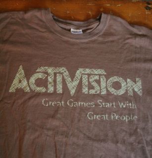  Activision Great Games Great People promo t shirt XL 2000s Video