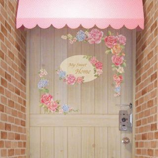 My Sweet Home Flower Adhesive Removable Wall Home Decor Accents 