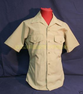 marine usmc khaki dress uniform service shirt 16 5 new