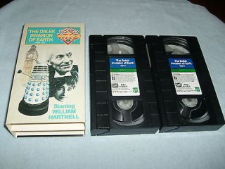 Doctor Who   The Dalek Invasion of Earth (2 VHS SET, 1964)   WILLIAM 