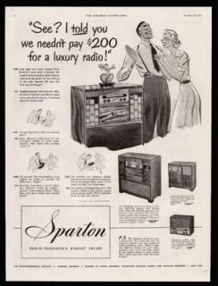 1948 sparton radio ad jackson mich 4 models time left