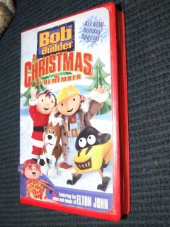 Bob The Builder VHS Movies Bobs White Christmas & A Christmas To 