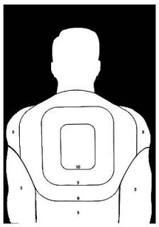   and Rifle BT 5 Human Silhouette Shooting Targets   19x25   31 Qty