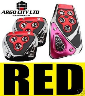red chrome car foot covers pedals vw gt eos beetle
