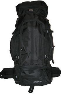   i+ Extra Large Internal Frame Hiking Hunting Camping Backpack Black