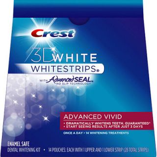  Vivid Whitestrips White Strips Teeth Whitening w/ Advance Seal