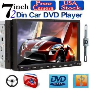 Versio Double 2 Din 7 In LCD Car Stereo DVD CD Player Radio IR+Camera