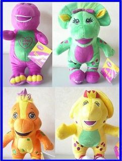   Tall Barney Singing Plush Doll, BJ, Riff & Baby Bop 4pcs set toy gift