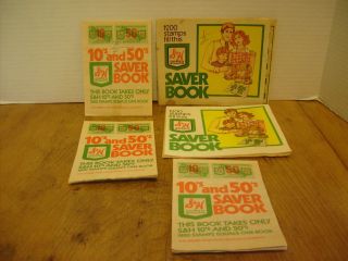   stamps Saver Booklets Filled Group of five books, Premium Prize C