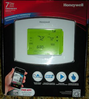   honeywell wifi touch screen 7 day programmable thermostat rth8580wf