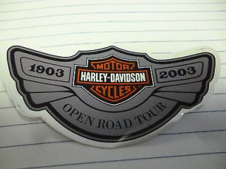 Harley Davidson Sticker   2003, 100th Anniversary. Open Road Tour. New