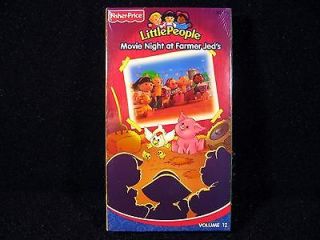   Fisher Price Little People VHS Tape MOVIE NIGHT AT FARMER JEDS Vol 12
