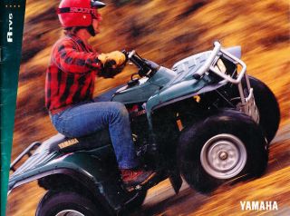1995 yamaha atv 4 wheeler 16 page original sales brochure