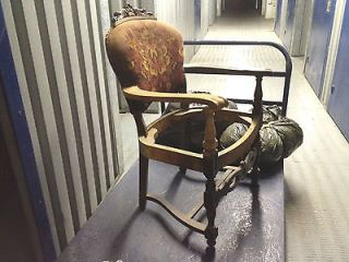 Steampunk Emperor Throne Chair Victorian Mahogany vtg vintage antique