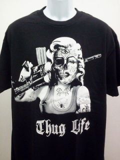   MONROE T SHIRT DAY OF THE DEAD THUG LIFE NEW SIZE SM MED LG XL 2X